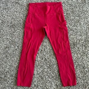lululemon athletica Red Leggings